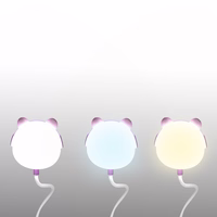 LED Teddy bear desk Lampa 3W, 3000/4500/6000K, adjustable, 1200mAh, rozā,  LTC
