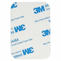 Metāla plāksne magnētiskajiem turētājiem - taisnstūrveida 45x65mm melna