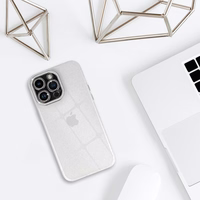 Kameras apvalks Iphone 13 Pro Max ar šķidro spīdumu - caurspīdīgs