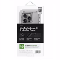 Uniq Combat iPhone 16 Pro 6.3" Magnētiskais uzlādes viedtālruņa apvalks pelēks/akmens pelēks