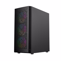 Gembird CCC-FC-400X Gaming ARGB computer case Fornax 400X, melns