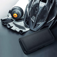 Horizontāls universāls apvalks OXFORD modelis 4 IPHONE 13 PRO MAX / SAMSUNG S21 Ultra / XIAOMI 12 Ultra melns