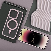 MATTE MAG COVER viedtālruņa apvalks, saderīgs ar MagSafe, IPHONE 16 Pro rozā