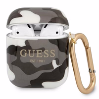 Guess GUA2UCAMG AirPods apvalks melns/melns Camo kolekcija