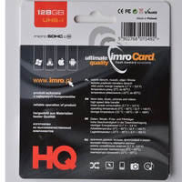 Imro atmiņas karte 128GB microSDXC cl. 10 UHS-3 + adapteris