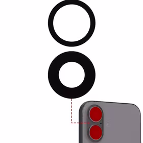 Aizmugurējā kameras lēca saderīga ar Apple iPhone 16 / 16 Plus aizmugurējās kameras lēca (pc) / PREMIUM /