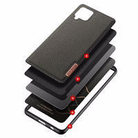 Dux Ducis Fino apvalks pārklāts ar neilona materiālu Samsung Galaxy A42 5G zaļš