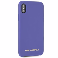 Karl Lagerfeld silikona apvalks iPhone X/Xs - violets