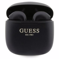 Guess GUTWST26PSK TWS Bluetooth austiņas + dokstacija - melnas Classic EST logotips