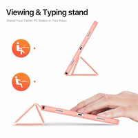 Korpuss Samsung X210/X215/X216 Tab A9 Plus 11.0/X230/X235/X236 Tab A11 Plus 11.0 rozā krāsā