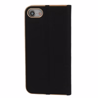 Vennus grāmatas tipa viedtālruņa apvalks ar rāmi Iphone 14 Plus melns