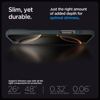 Spigen Liquid Air viedtālruņa apvalks iPhone 16 Pro Max - zaļš