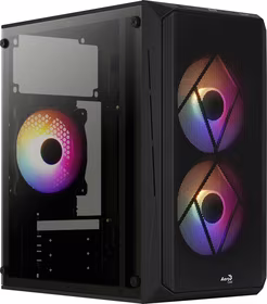 Aerocool CS107V2 computer case Mini Tower melns