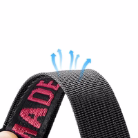 Dux Ducis siksniņa (āra versija) Apple Watch Ultra siksniņa, SE, 9, 8, 7, 6, 5, 4, 3, 2, 1 (49, 45, 44, 42 mm) neilona aproce melna un sarkana