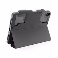 STM Dux Plus - Rugged maciņš iPad 11" (2025) / 10.9" (2022) MIL-STD-810G with Apple Pencil turētājs (melns) EDU/COM Version