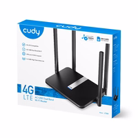 Cudy LT500 wireless router Fast Ethernet Dual-band (2.4 GHz / 5 GHz) 4G melns