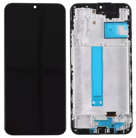 LCD screen Samsung A256 A25 5G ar touch screen un frame Melns OLED (real size)