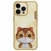 Nimmy Big Eyed Pet 2.0 Viedtālruņa apvalks priekš iPhone 15 Pro Max - zaļš