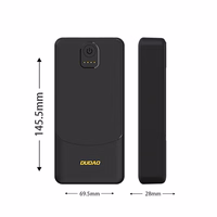 Dudao K10Pro portatīvais lādētājs 2.4A 20000mAh 2 x USB-A - melns