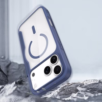 Dux Ducis Skin X Pro Viedtālruņa vāks ar maku, MagSafe saderīgs - Zils