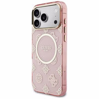 Guess IML Peony Dot MagSafe Maciņš for iPhone 17 Pro Max - rozā
