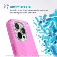 Speck Presidio2 Grip ClickLock & MagSafe - iPhone 16 Pro maciņš (True rozā / Shocking rozā / balts)