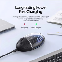 Dux Ducis "CM" bezvadu Bluetooth pele balta / caurspīdīga