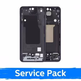 Vidējais rāmis saderīgs ar Samsung A556 A55 5G / melns / (Service Pack)