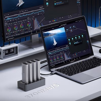 Orico IT48N-C 4 disku dokstacija ar M.2 NVME klonēšanas funkciju - pelēka krāsā