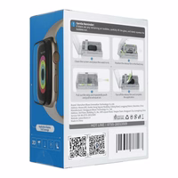 5D Mr. Monkey Aizsargstikls - Apple Watch 10/11 46MM melns (Strong HD)