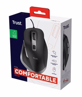 Trust Fyda - wired mouse (melns)