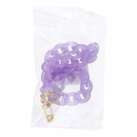 PANAMA Telefonu kakla siksna ar piekari / garums 40 cm (cilpā 20 cm) / uz plaukstas - violetaina