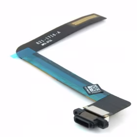 Charging Port Saderīgs ar Apple iPad Air 2 ar Flex / Melns / OEM