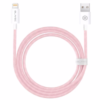 Blavec Kabelis Candy austs - USB uz Lightning - 2,4A 3 metri Apple CarPlay (CCA-UL24P30) rozā