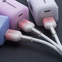 Kabelis FORCELL F-ENERGY C351 USB A uz Micro USB QC3.0 2,4A 18W Gradient 1 m balts (m)