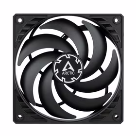ARCTIC P12 SLIM ar PWM PST Pressure-Optimised Fan, 4-pin, 120mm, Melns