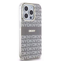 DKNY IML mono un svītrainais magnētiskais viedtālruņa apvalks iPhone 15 Pro – bēšs