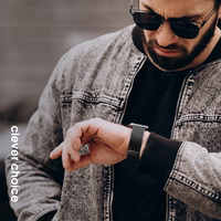 Crong Milano Steel - Stainless Steel siksniņa Apple Watch 44/45/46/49 mm (Graphite)