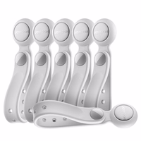 Joyroom JR-ZS422 kabeļu organizētājs silikona lente ar magnētu, 6 gabalu komplekts - balts