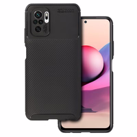 Tel Protect Carbon Elite viedtālruņa apvalks Xiaomi Redmi Note 10/Note 10S/Poco M5S melns