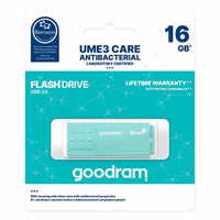 GOODRAM zibatmiņa UME3 16GB USB3.0 (Biomaster aizsardzība)