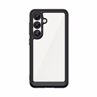 Kosmosa apvalks ar gēla rāmi Samsung Galaxy S25 - melns