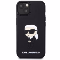 KARL LAGERFELD KLHCP14S3DRKINK IPHONE 14/15/13 6.1 "MELNS / MELNS HARDCASE RUBBER IKONIK 3D