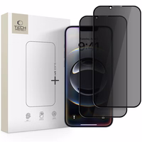 Tech-Protect Anti Spy Aizsargstikls Pro+ 2 komplekts iPhone 16e / 14 / 13 Pro / 13 - melns