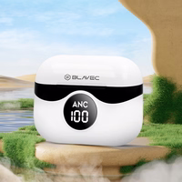 Blavec Bluetooth TWS austiņas BW-04 Prime Active ANC+ENC (BW04PA-W) baltas