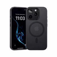Benks magnētiskais Lucid Armor viedtālruņa apvalks (B065) Iphone 16 Pro melns (ar kameras vadības pogu)