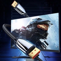 USAMS kabelis DP uz DP - Display Port 3,0m 8K HD melns SJ533DP01 (US-SJ533)