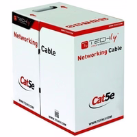 Techly F/UTP Hank Cable Cat.5E CCA 305m Solid Outdoor melns ITP8-RIS-0305LO