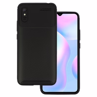 Vennus Carbon Elite viedtālruņa apvalks Xiaomi Redmi 9A melns