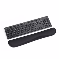 Ergonomisks plaukstas atbalsts tastatūrai 460 x 85 x 25 mm melns